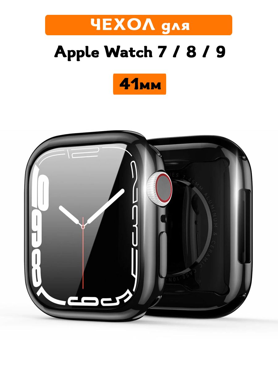 Чехол для Apple Watch 7 / 8 / 9 (41 мм), Dux Ducis, Samo черный