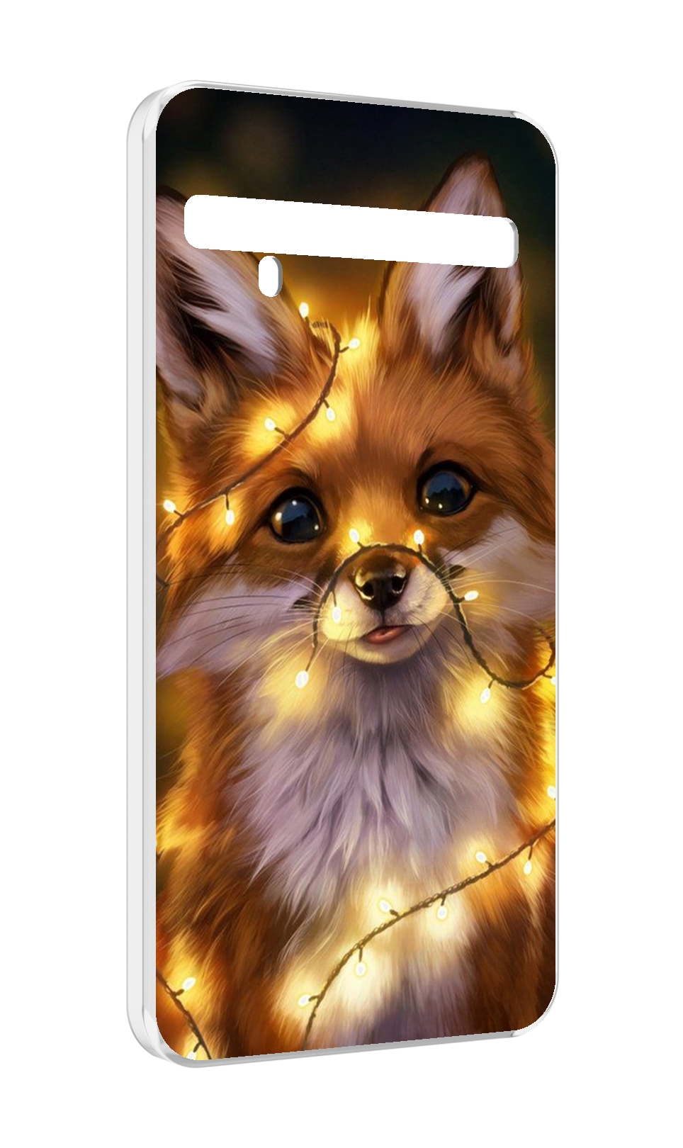 Чехол MyPads Лисенок-в-гирлянде для TCL 10 Pro / TCL 10 + Plus