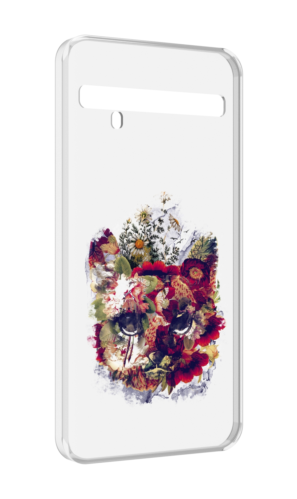 

Чехол MyPads Лиса в цветах-2 для TCL 10 Pro / TCL 10 + Plus, Прозрачный, Tocco