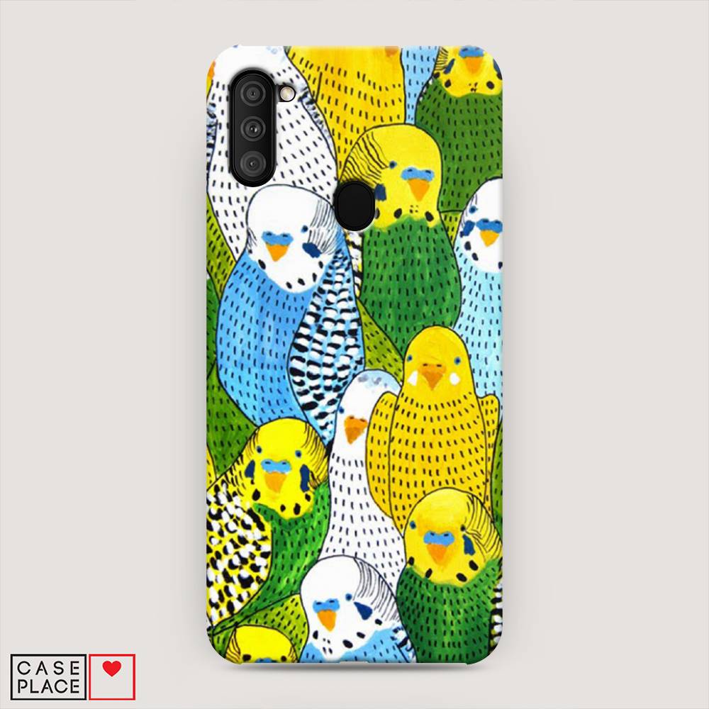 

Пластиковый чехол "Попугаи" на Samsung Galaxy M11, 2100620-1