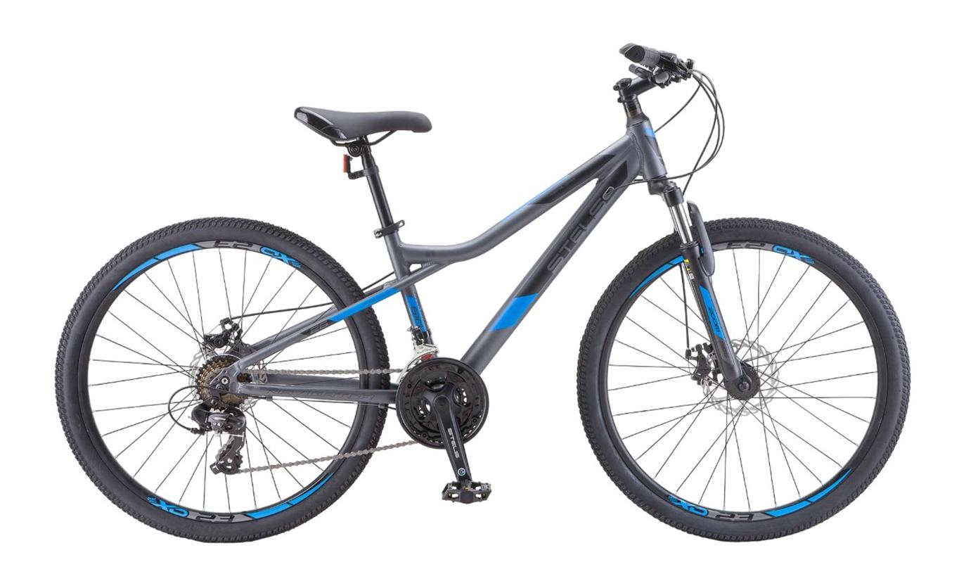 Велосипед горный Stels Navigator 610 MD 26 V050 2023 года рама 14 темно-синий 3164700₽