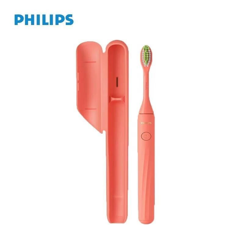 Электрическая зубная щетка Philips HY1100 оранжевый соска пустышка светящаяся philips avent ultra air night scf376 21 с футляром для хранения и стерилизации 2 шт 6 18 мес