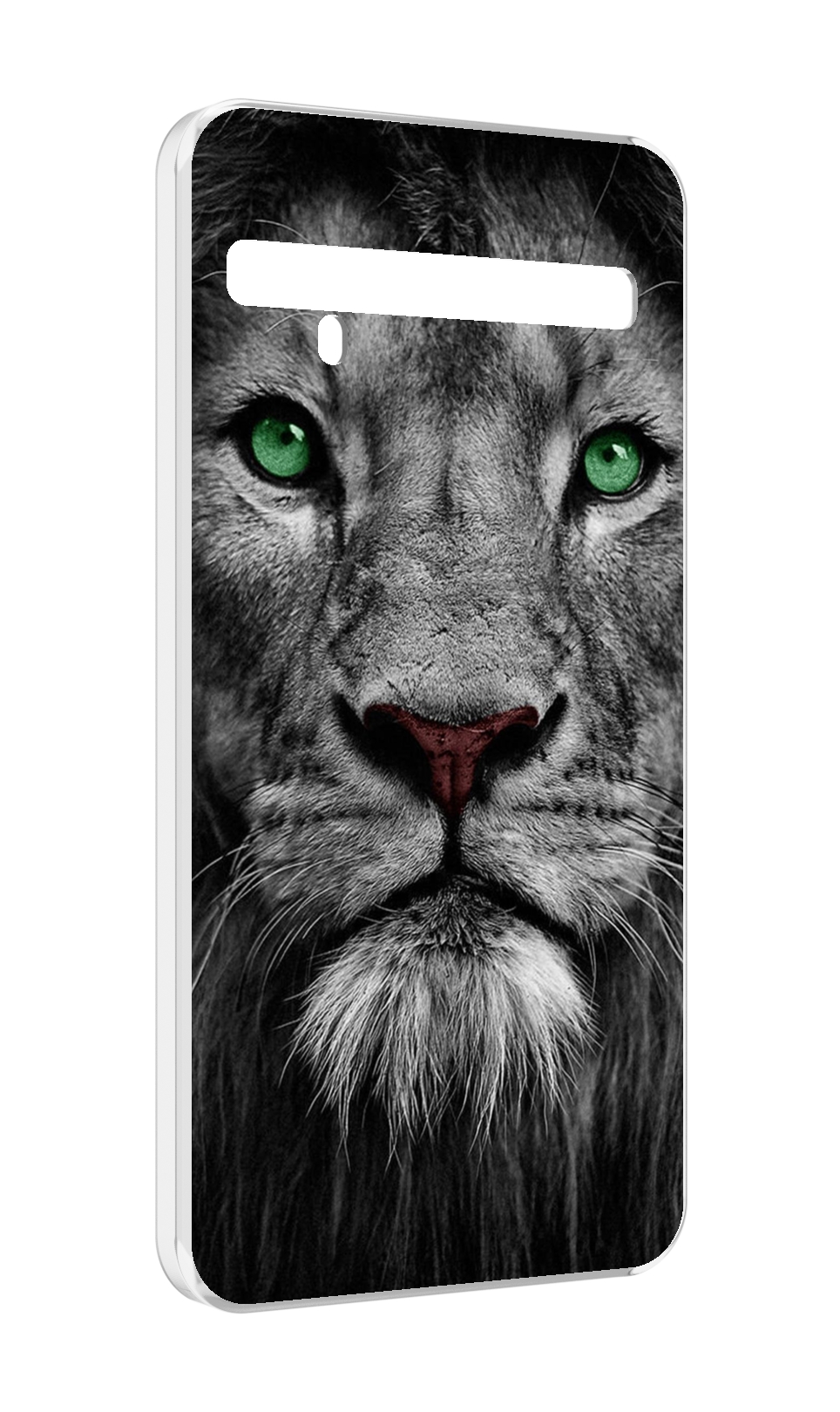 

Чехол MyPads Лев-зеленоглазый мужской для TCL 10 Pro / TCL 10 + Plus, Прозрачный, Tocco