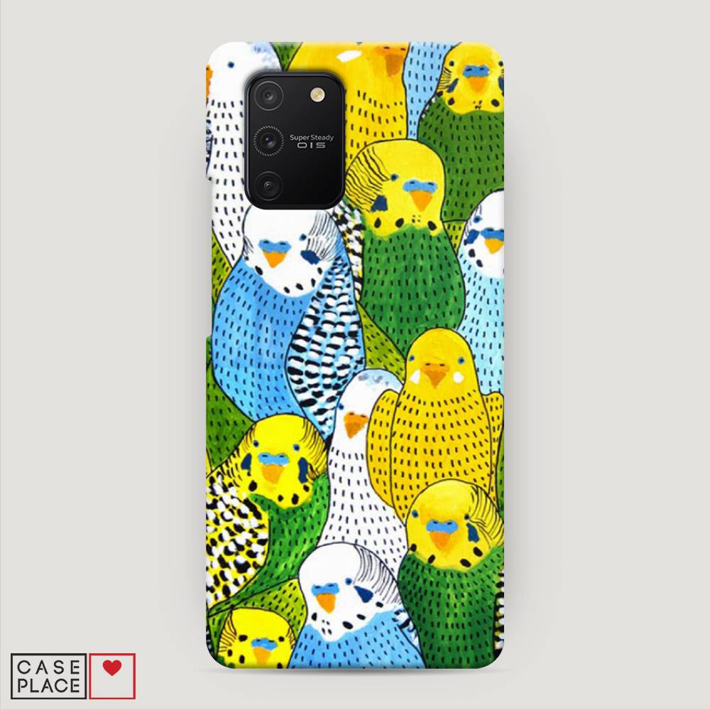 

Пластиковый чехол "Попугаи" на Samsung Galaxy A91, 29920-1