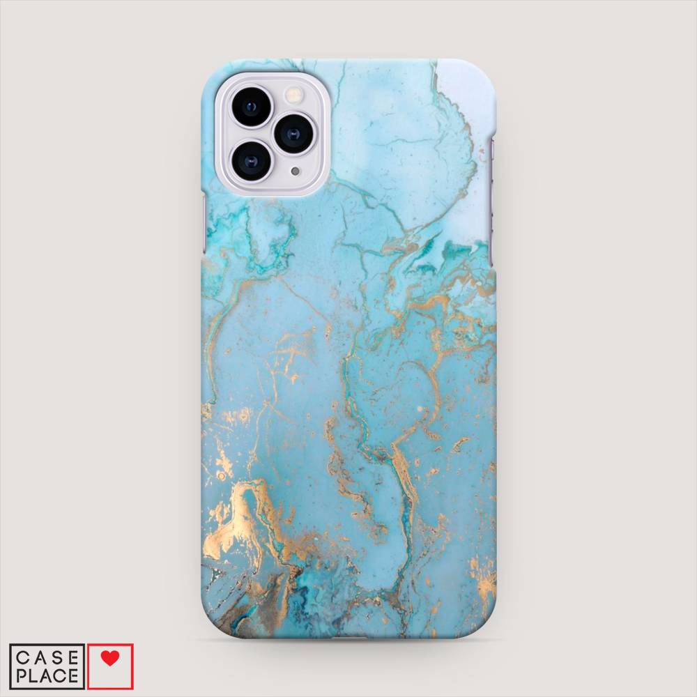 

Пластиковый чехол "Голубой мрамор рисунок" на Apple iPhone 11 Pro Max, 12220-2