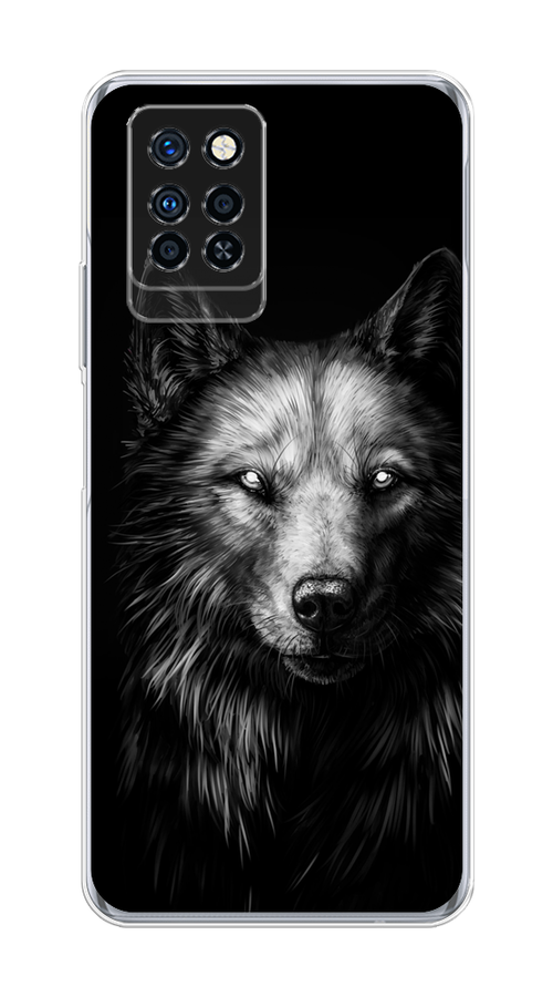 

Чехол Awog на Infinix Note 10 Pro "Волк черно белый", Разноцветный, 3100150-1