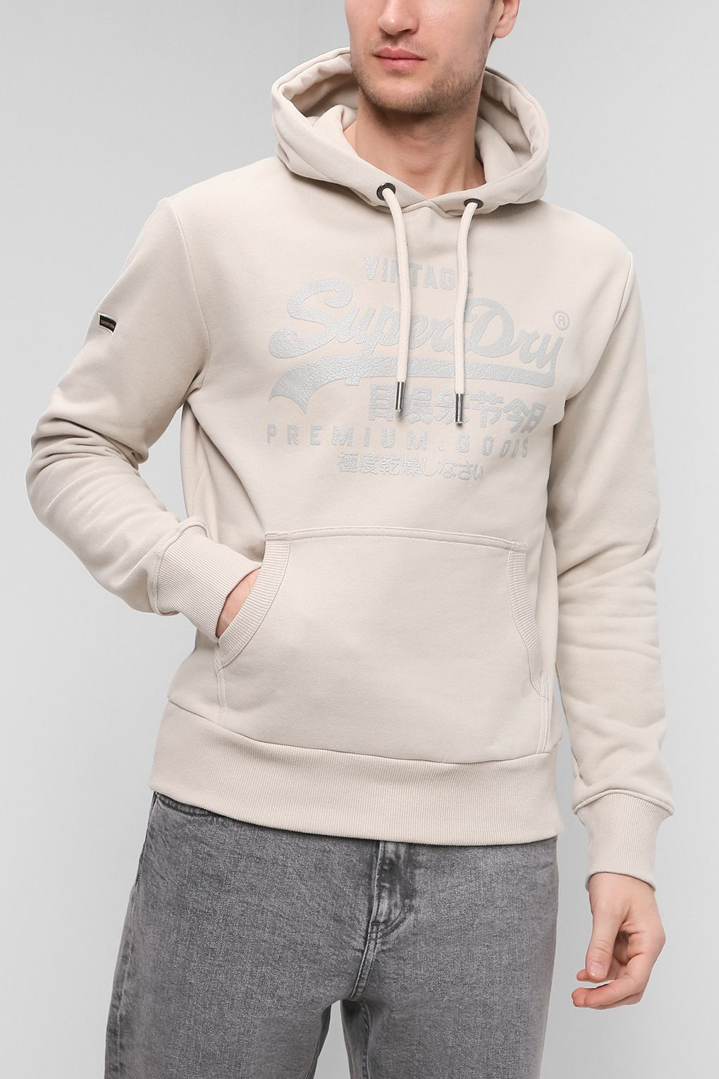 фото Худи мужское superdry m2011565a серое xl