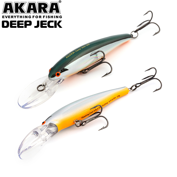 

Воблер Akara Deep Jeck 90F 12 гр 3/7 oz 3,5 in A23, Разноцветный, Deep Jeck