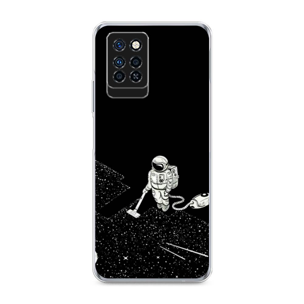 фото Чехол awog "космонавт с пылесосом" для infinix note 10 pro