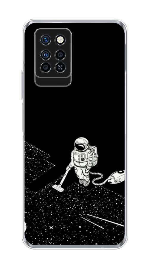 

Чехол Awog на Infinix Note 10 Pro "Космонавт с пылесосом", Разноцветный, 3100150-4