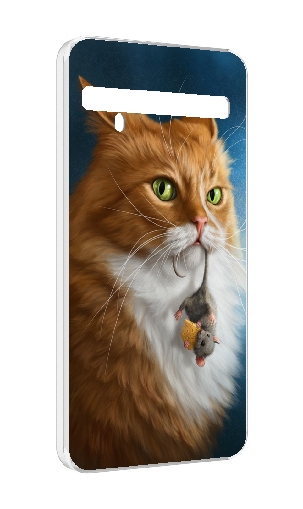 

Чехол MyPads Кот-и-мышь для TCL 10 Pro / TCL 10 + Plus, Прозрачный, Tocco