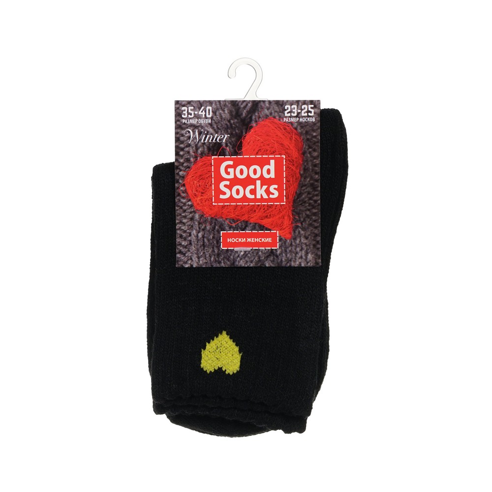 Носки женские Good Socks WHW23412-4 черные 23-25