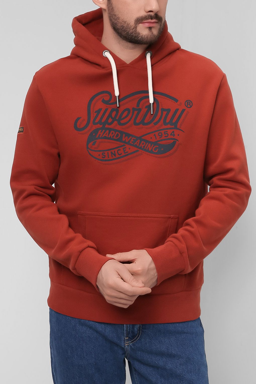 фото Худи мужское superdry m2011483a оранжевое 2xl