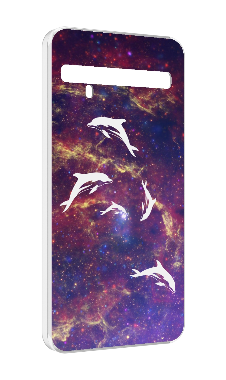 

Чехол MyPads Космические-дельфины для TCL 10 Pro / TCL 10 + Plus, Прозрачный, Tocco