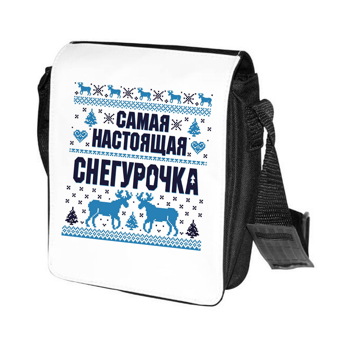 

Сумка унисекс CoolPodarok CN0113724 черно-белый, Черный;белый, CN0113724