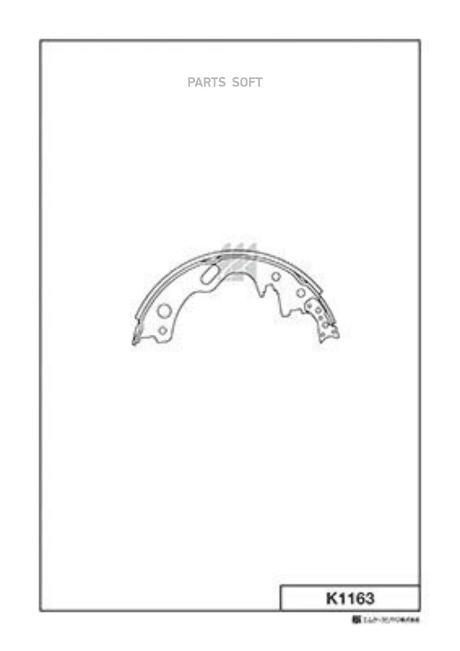 

Тормозные колодки Kashiyama барабанные задние K1163