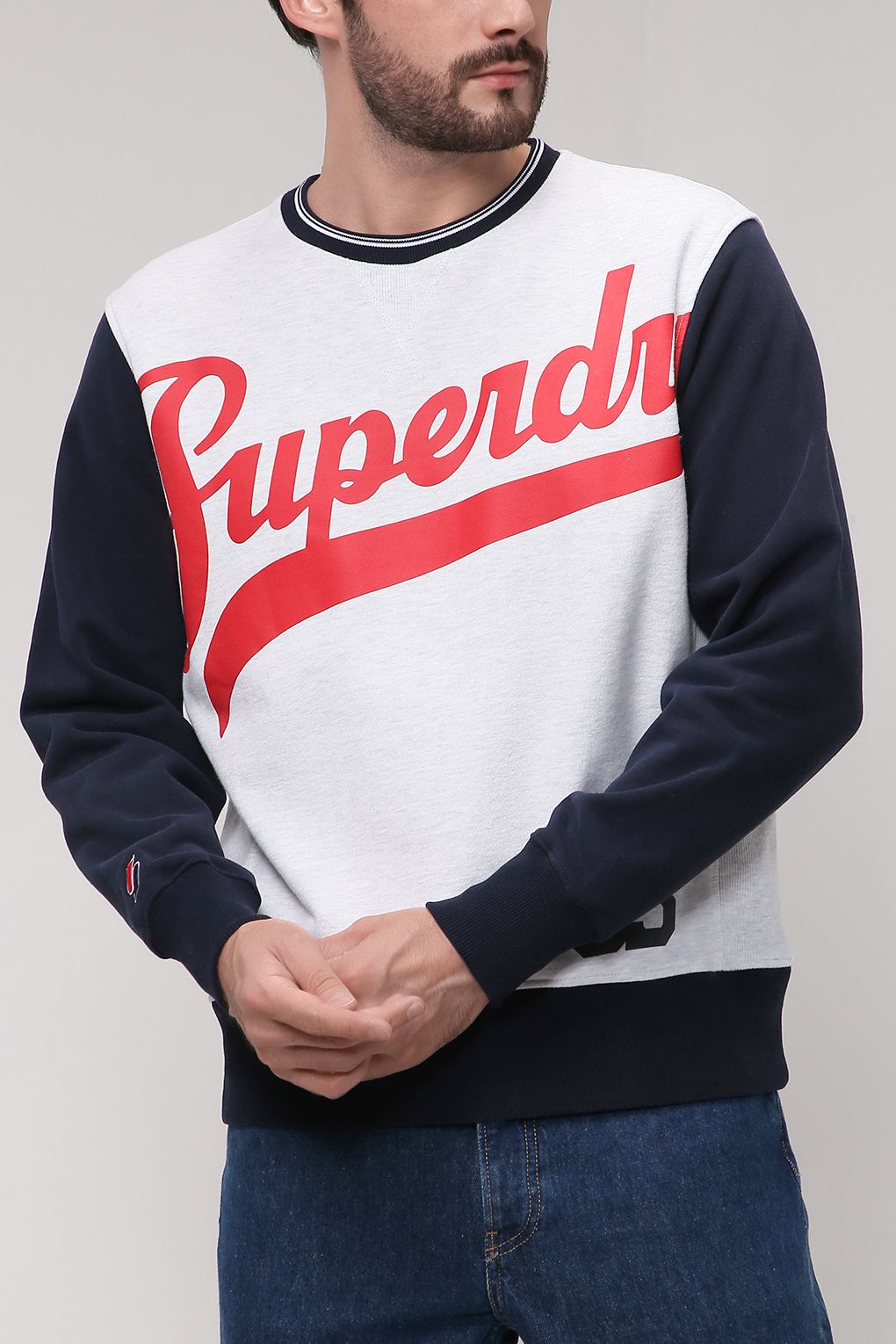 

Свитшот мужской Superdry MDR20084041-011 серый 2XL, MDR20084041-011