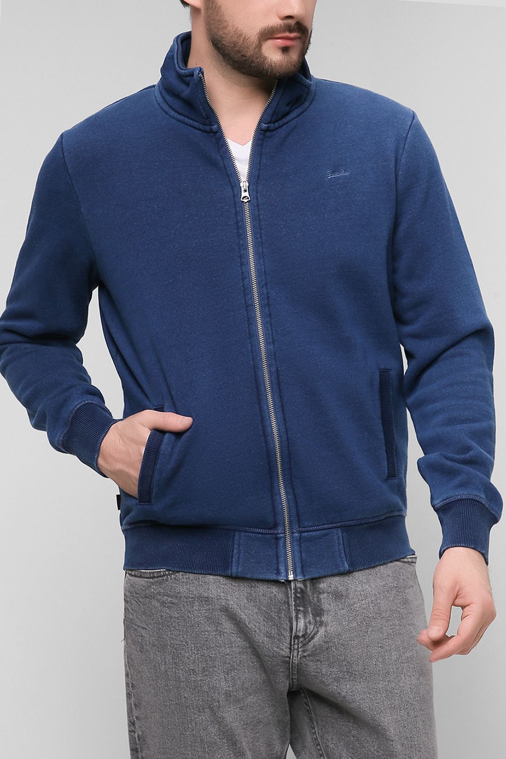 

Олимпийка мужской Superdry M2011447A синяя L, M2011447A