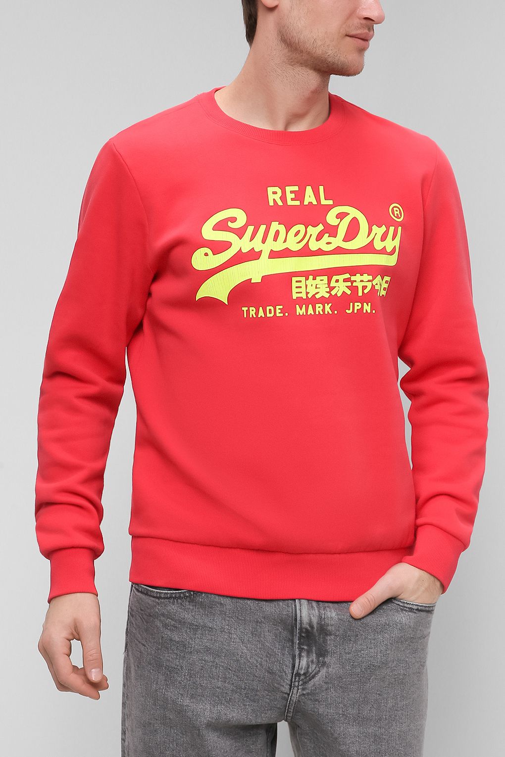 

Свитшот мужской Superdry M2011437A красный XL, M2011437A