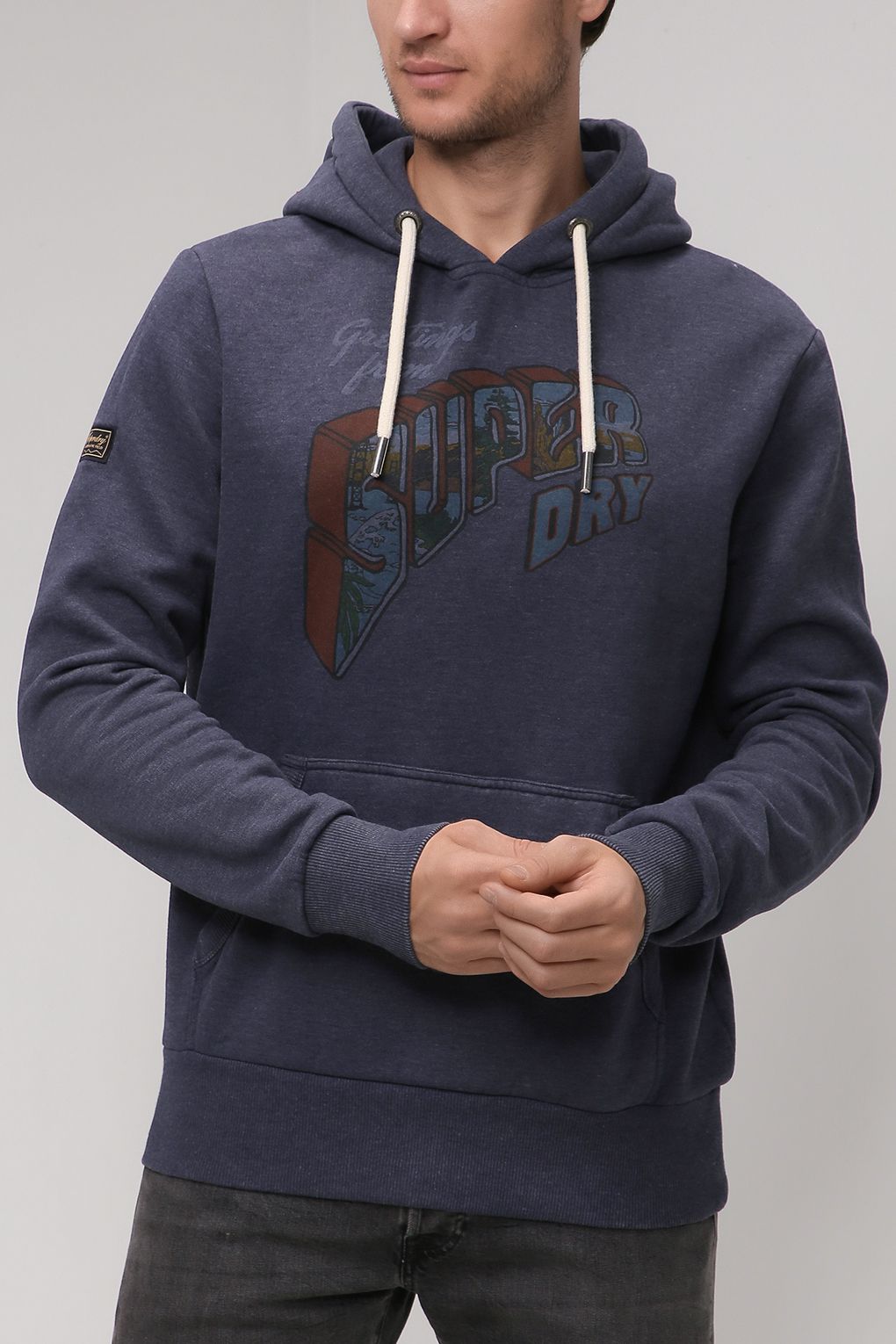 фото Худи мужское superdry m2011420a синее 2xl