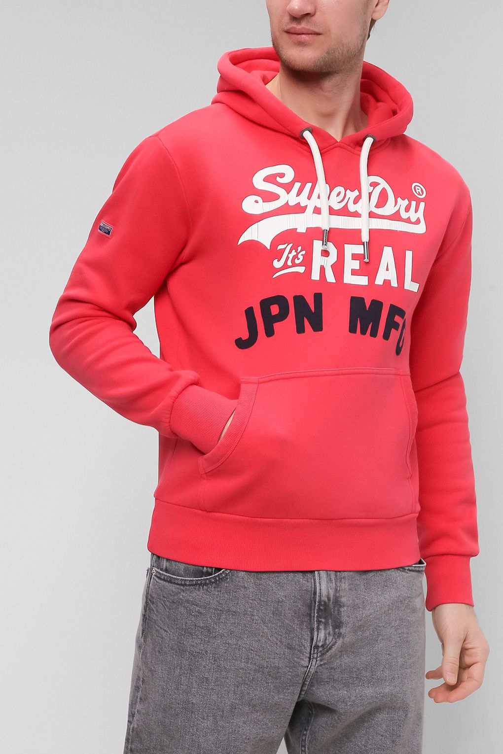 фото Худи мужское superdry m2011394a красное 2xl