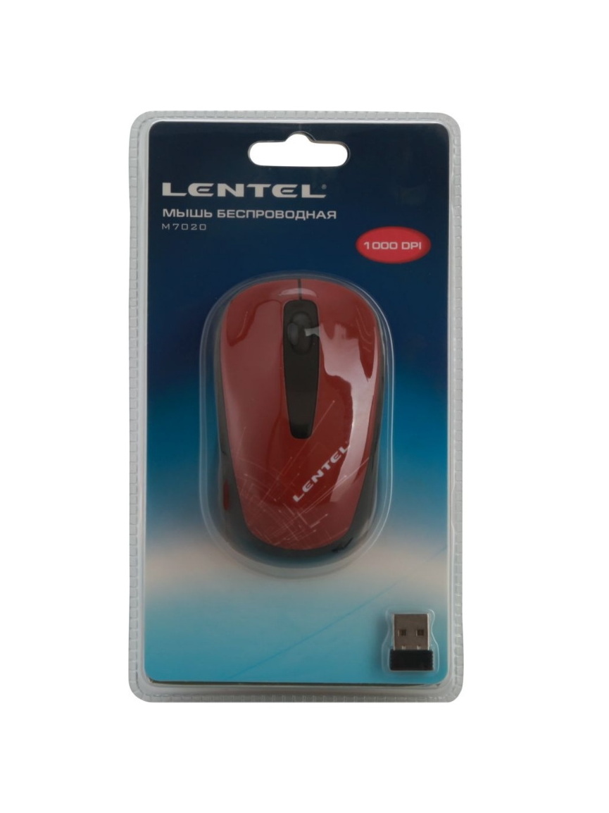 

Мышь Lentel M7020 Red