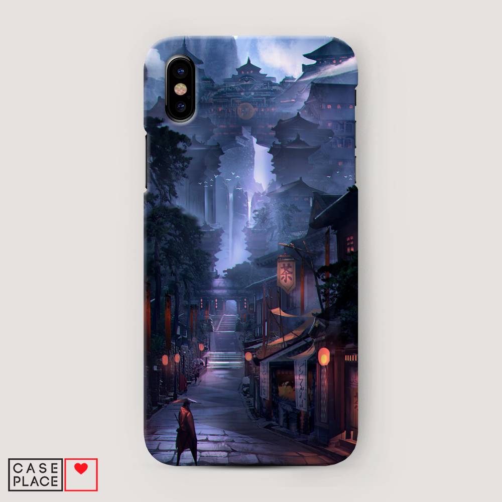 

Пластиковый чехол "Одинокий самурай" на Apple iPhone XS Max (10S Max), 11920-7