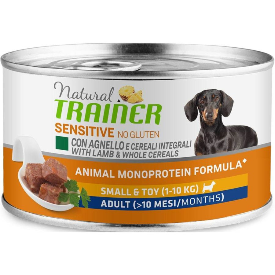 

Влажный корм для мелких собак Trainer Natural Sensitive Adult с ягненком, 12шт по 150г