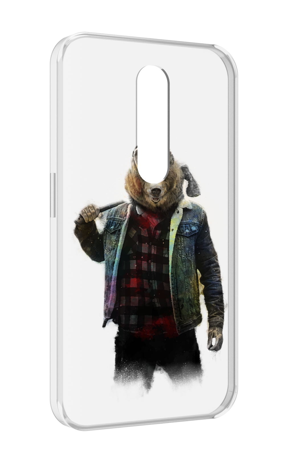 

Чехол MyPads медведь с топором для Motorola Moto X Force (XT1585 / XT1581), Прозрачный, Tocco