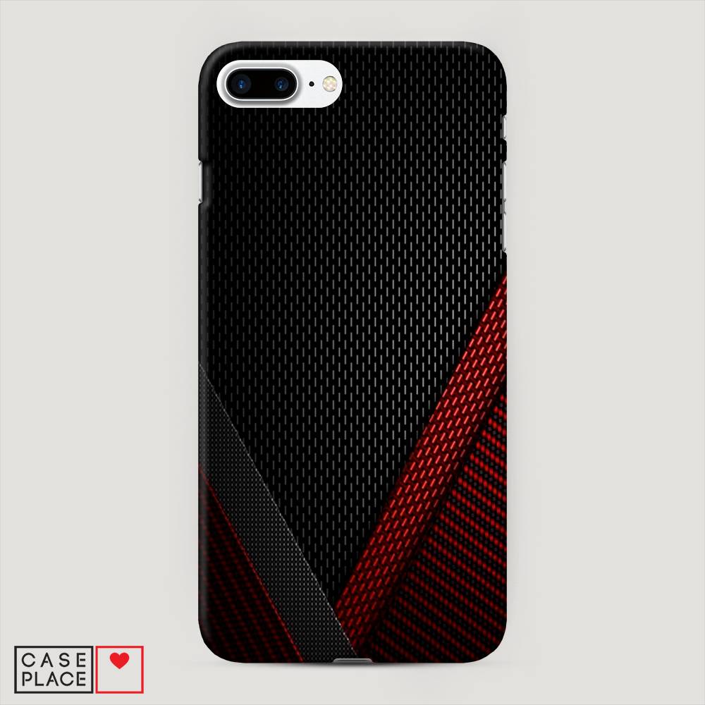 

Пластиковый чехол "Красный карбон" на Apple iPhone 8 Plus, 10920-2