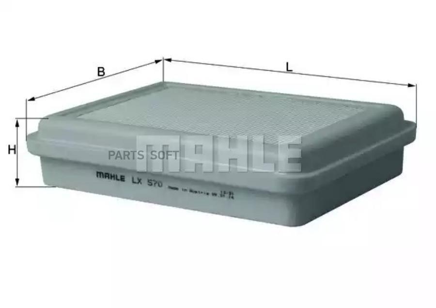 

Воздушный фильтр Mahle/Knecht lx570