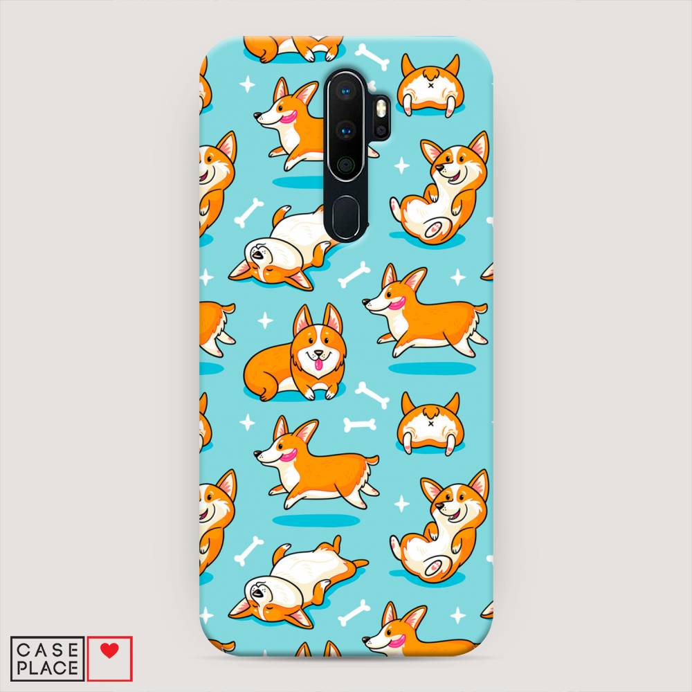 

Пластиковый чехол "Веселые корги" на Oppo A5 (2020), 251320-1