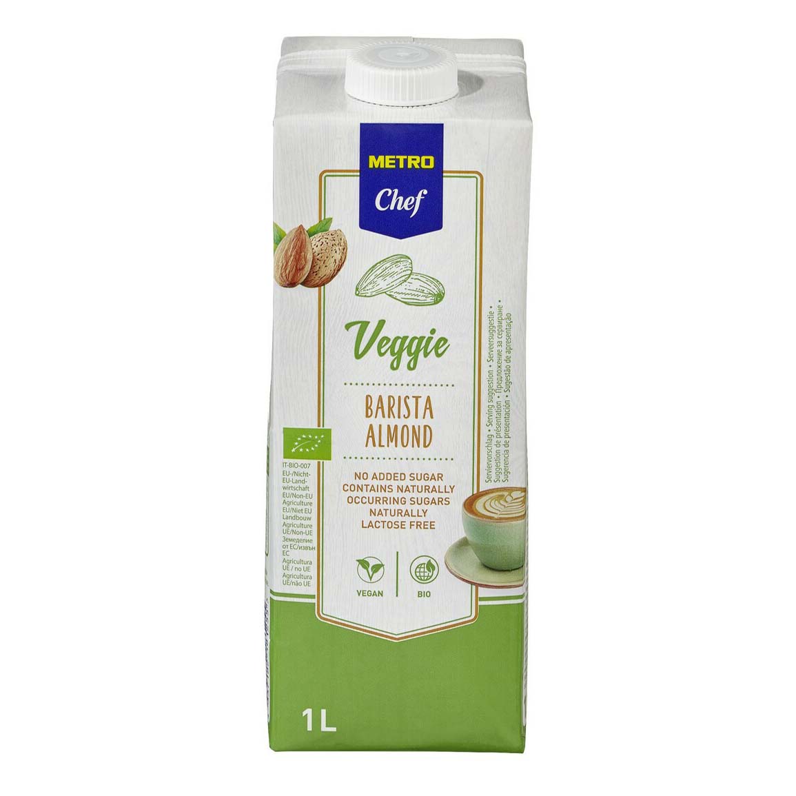 

Напиток миндальный Metro Chef Veggie Bio Barista 1,5% 1 л