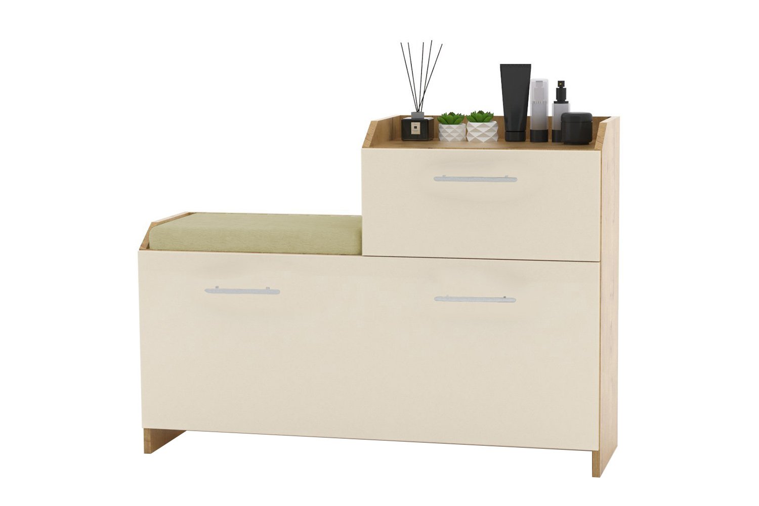 

Обувница Hoff Кремона, дуб золотой крафт/софт светлый/светло-бежевый, Кремона