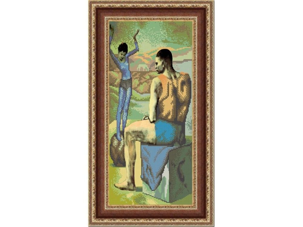 

Рисунок на ткани «Девочка на шаре»