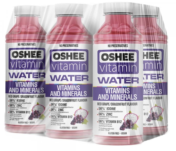 Вода витаминизированная Oshee Красный виноград, 0,56 л х 6 шт