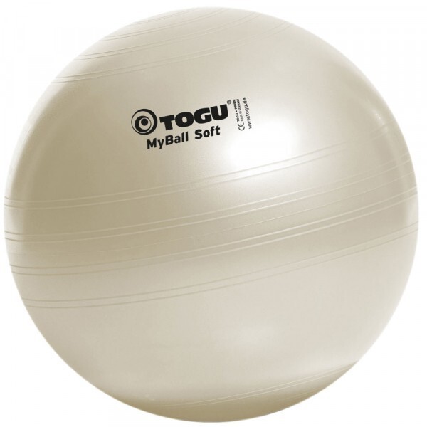 фото Гимнастический мяч togu my ball soft 55 см белый перламутровый