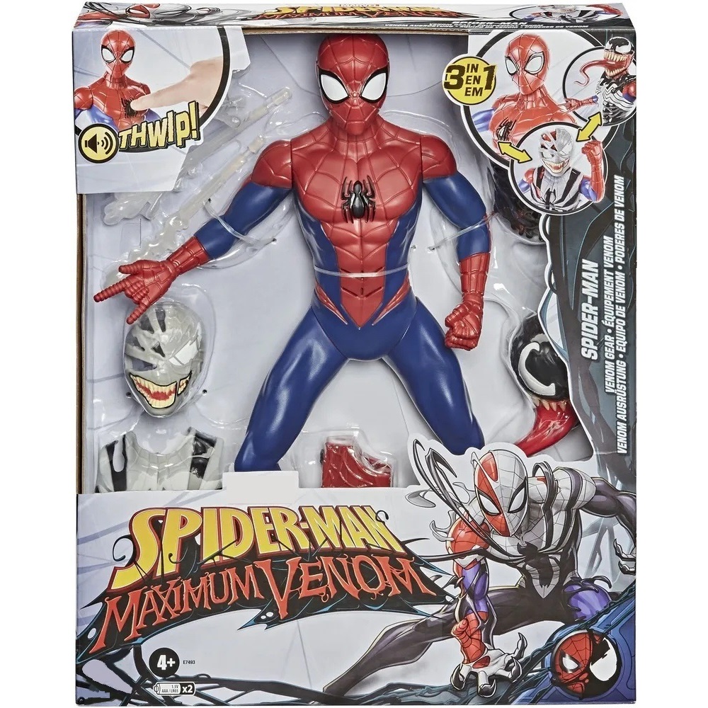 Фигурка Hasbro Человек-Паук 30 см Экипировка Венома SPIDER-MAN E7493