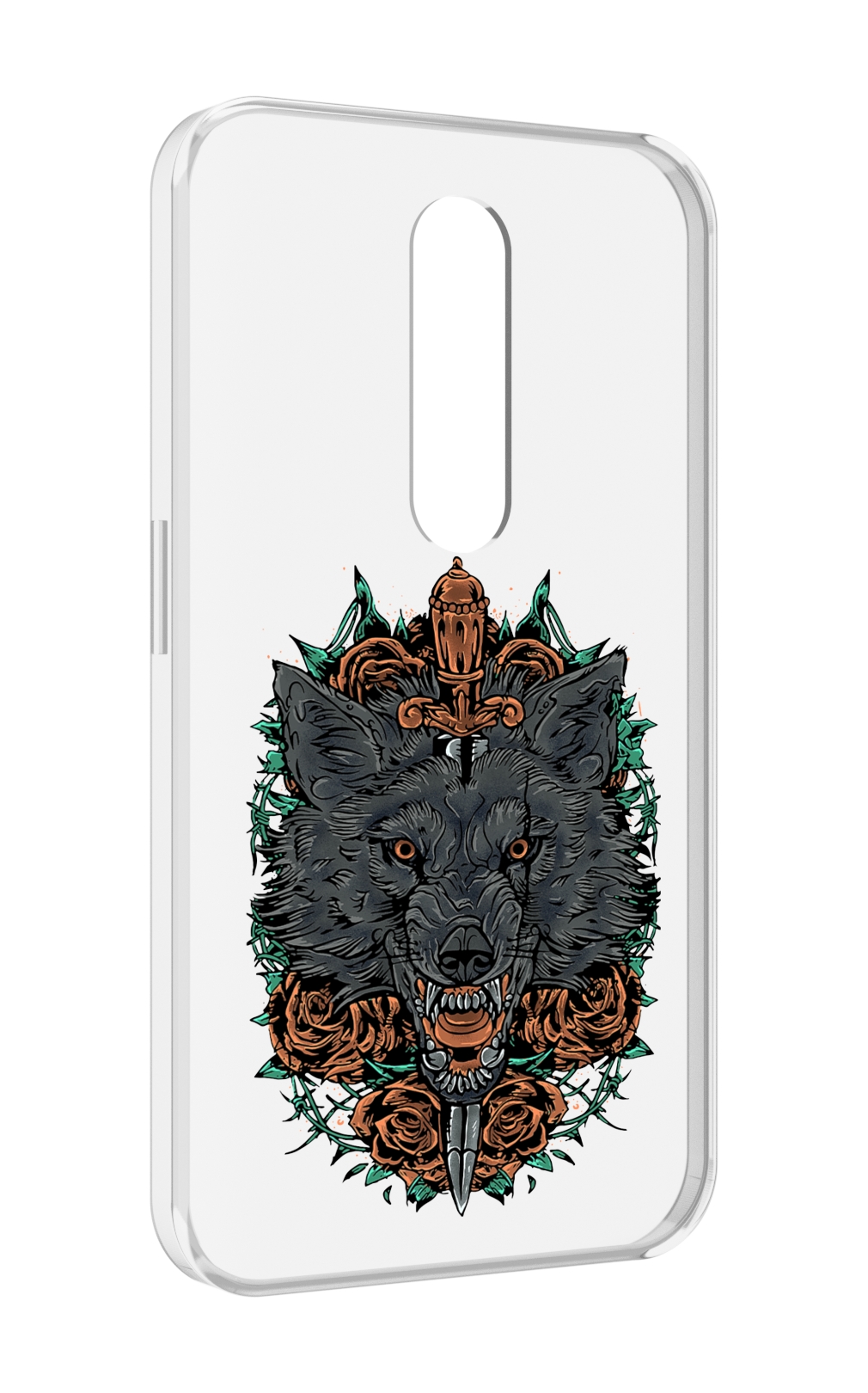 

Чехол MyPads красивый злой волк для Motorola Moto X Force (XT1585 / XT1581), Прозрачный, Tocco