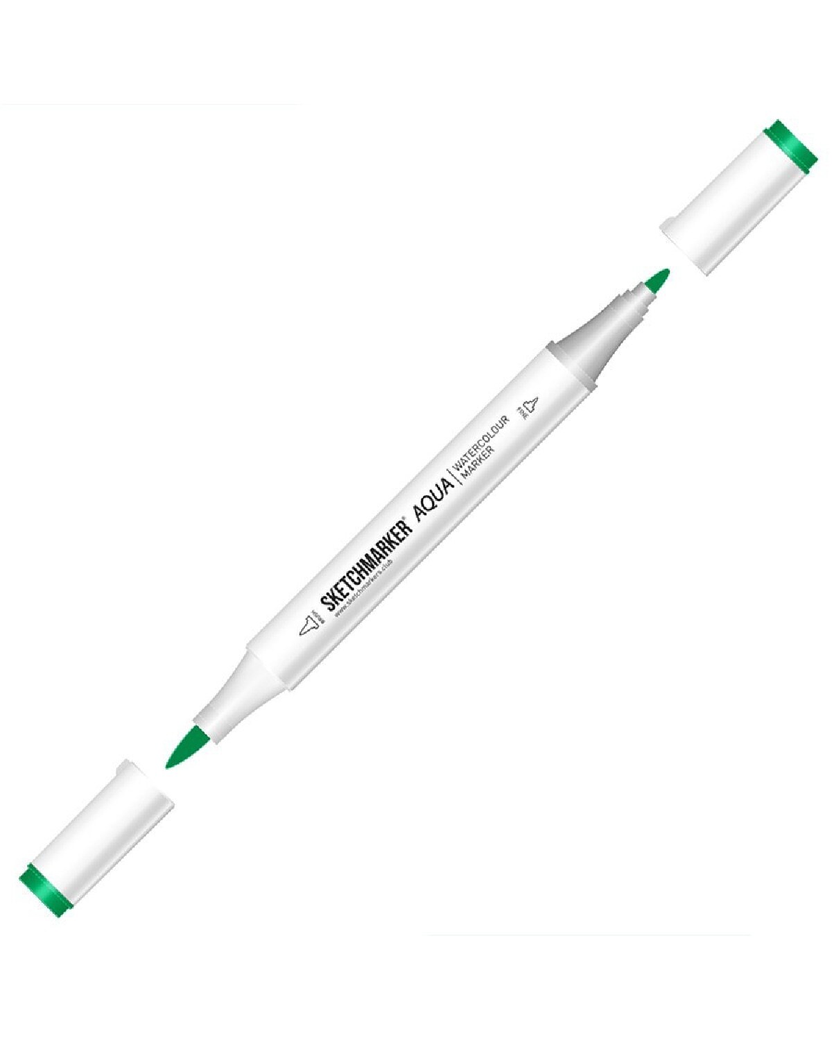 

Маркер акварельный двухсторонний Sketchmarker Aqua цвет Viridian (Виридиан), Aqua