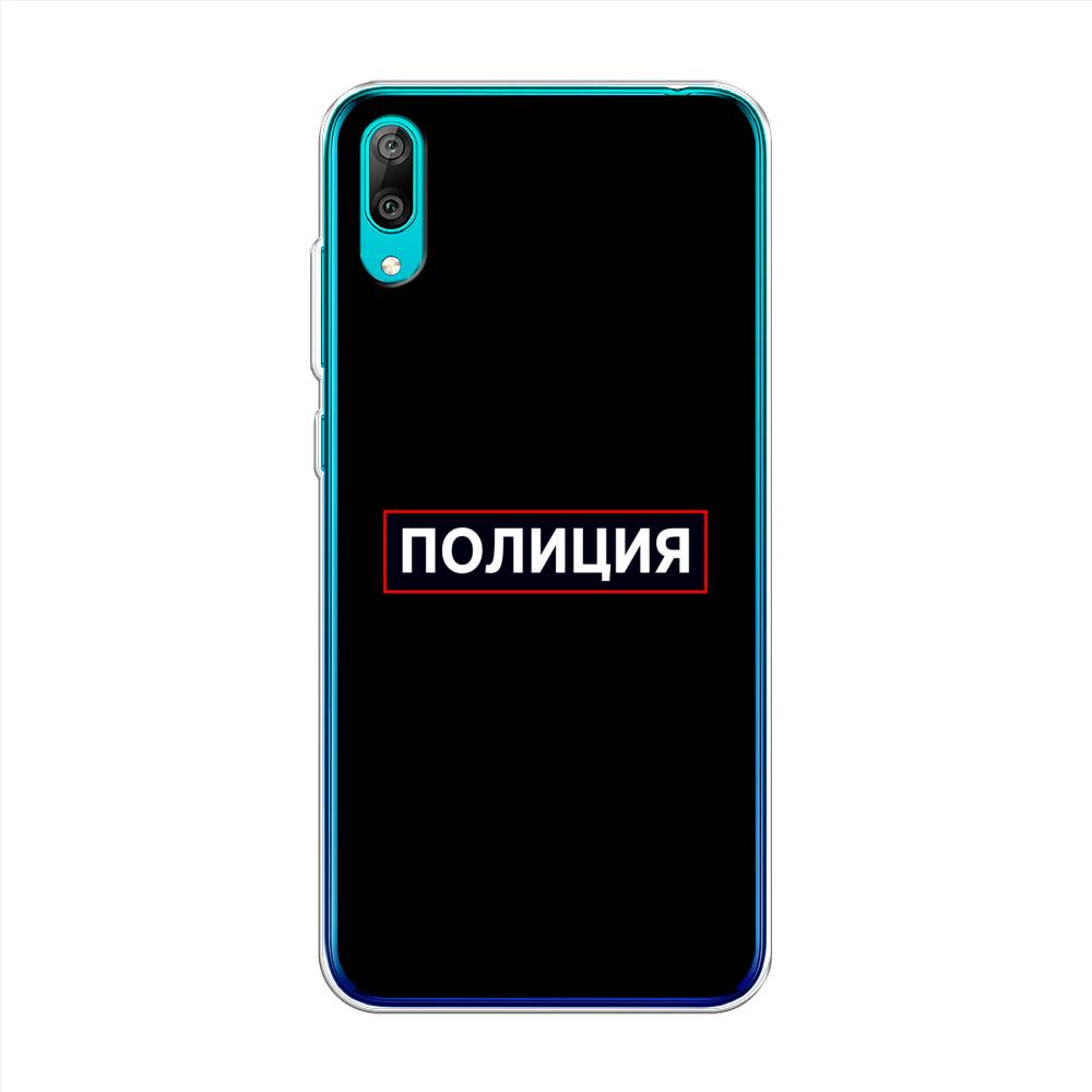 фото Чехол awog "police logo" для huawei y7 prime 2019