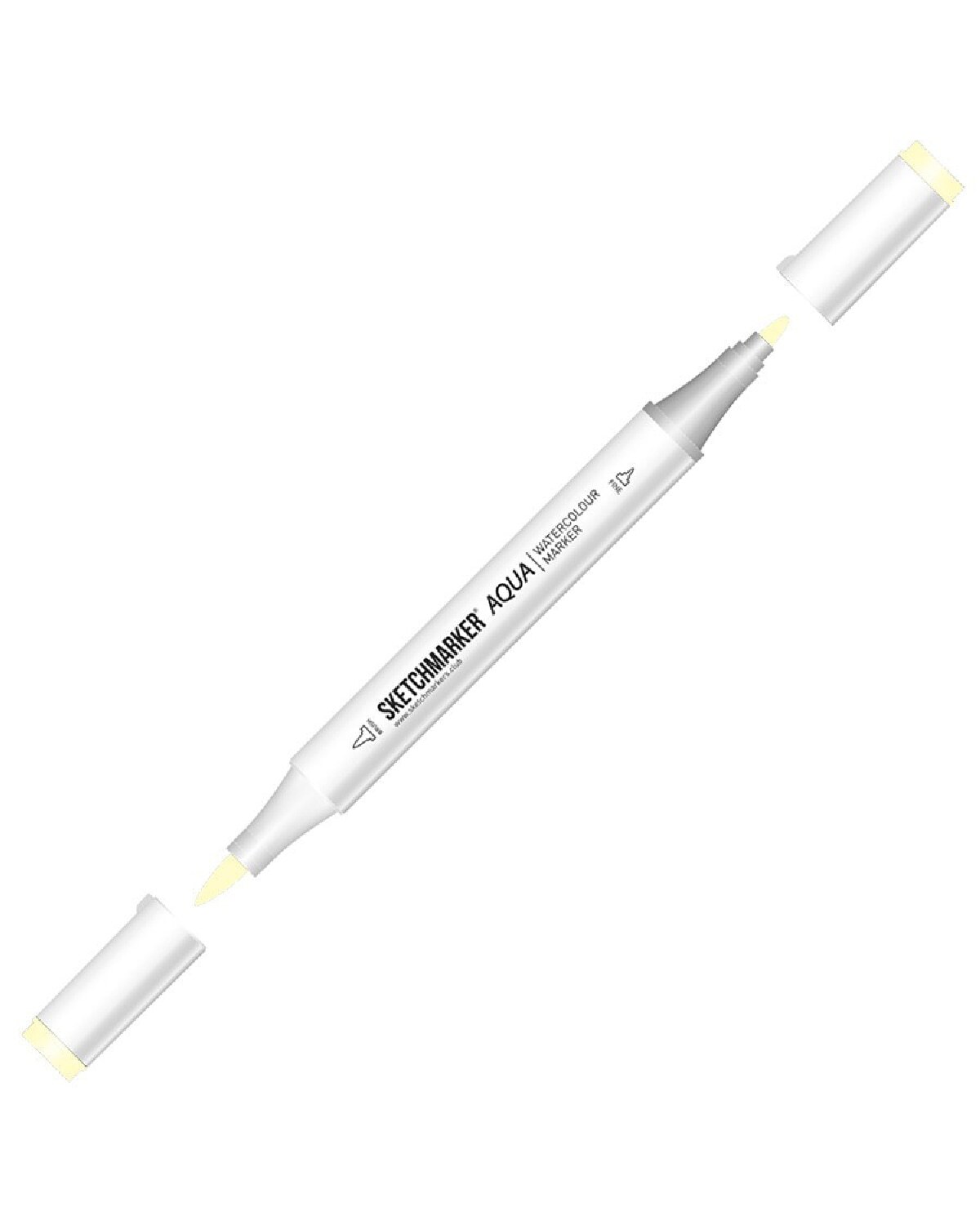 

Маркер акварельный двухсторонний Sketchmarker Aqua цвет Soft Yellow (Мягкий Желтый), Aqua