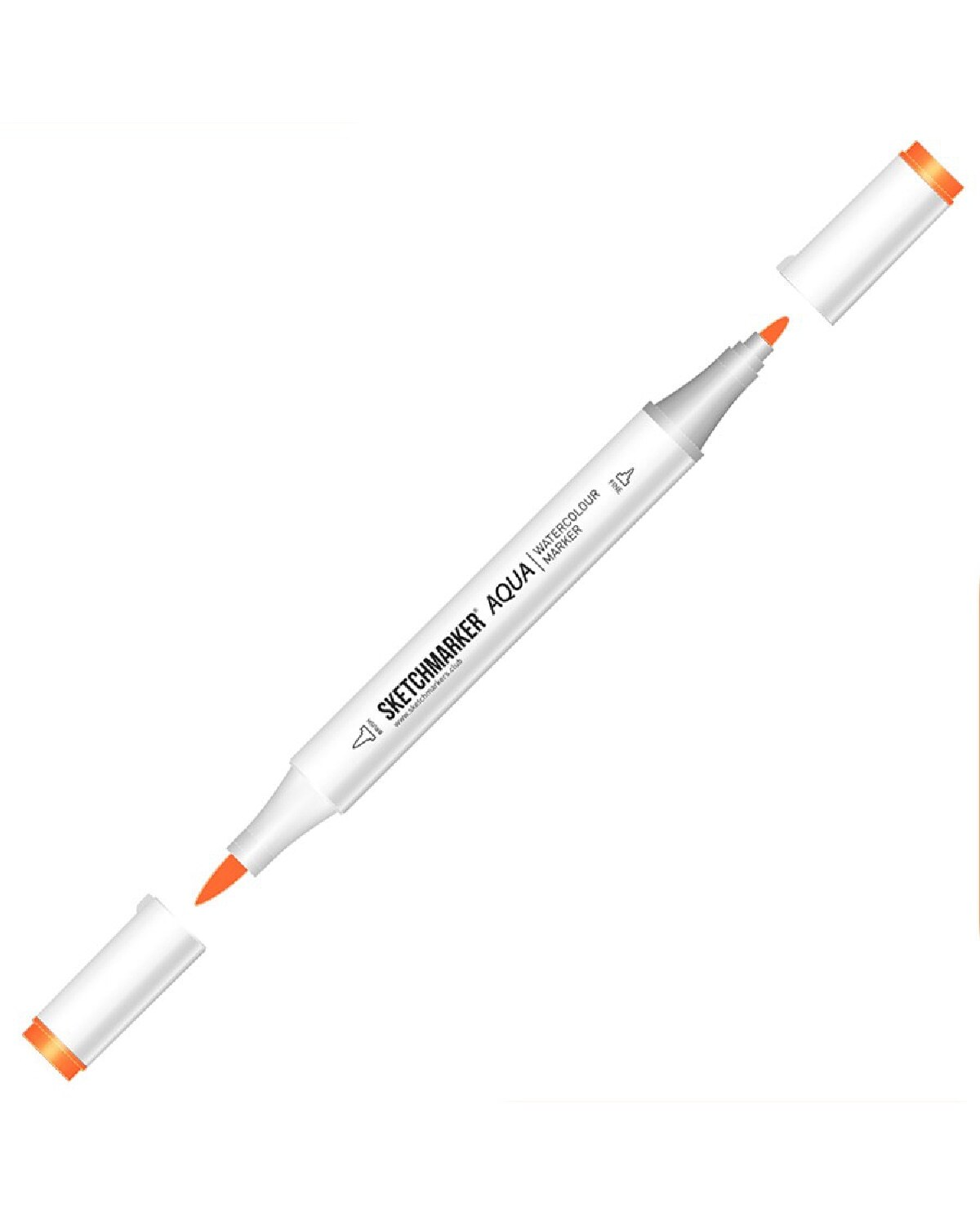 

Маркер акварельный двухсторонний Sketchmarker Aqua цвет Spring Orange (Весенний Апельсин), Aqua