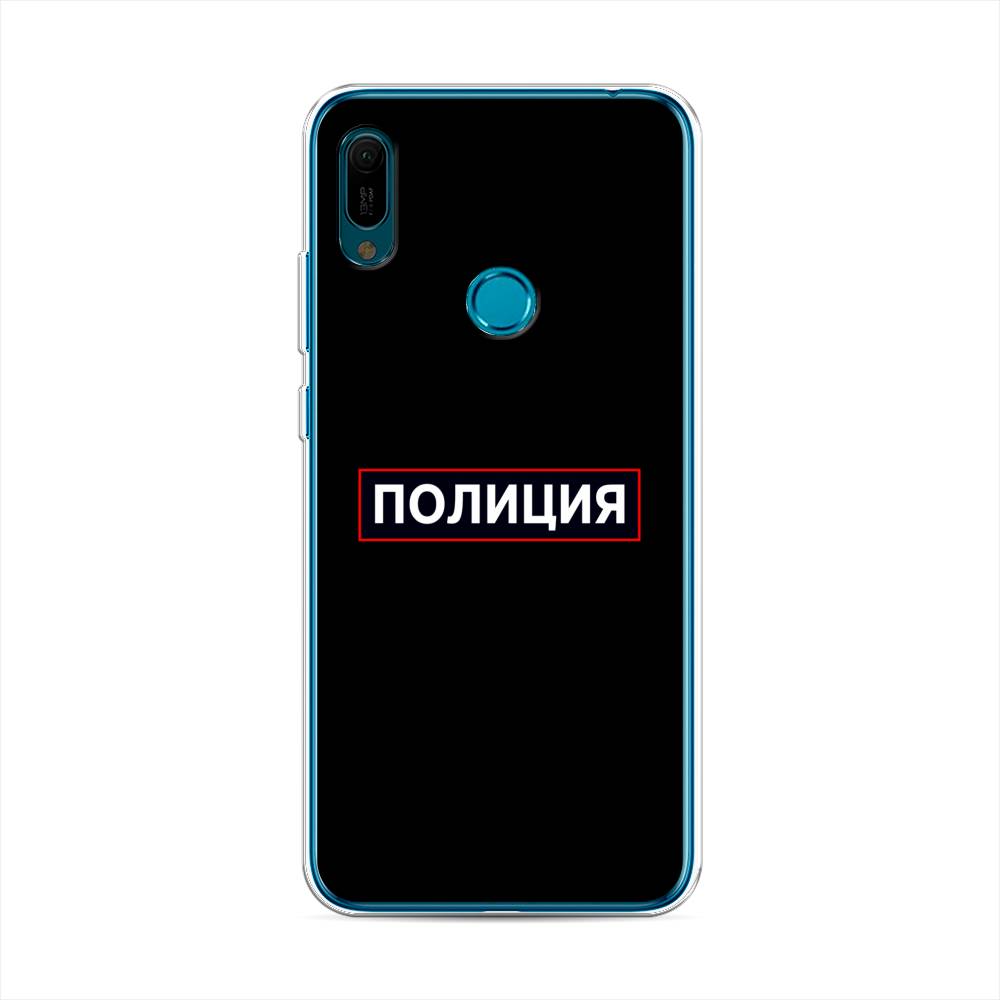 

Чехол Awog на Huawei Y6 2019 "Police logo", Черный;белый;красный, 68650-5