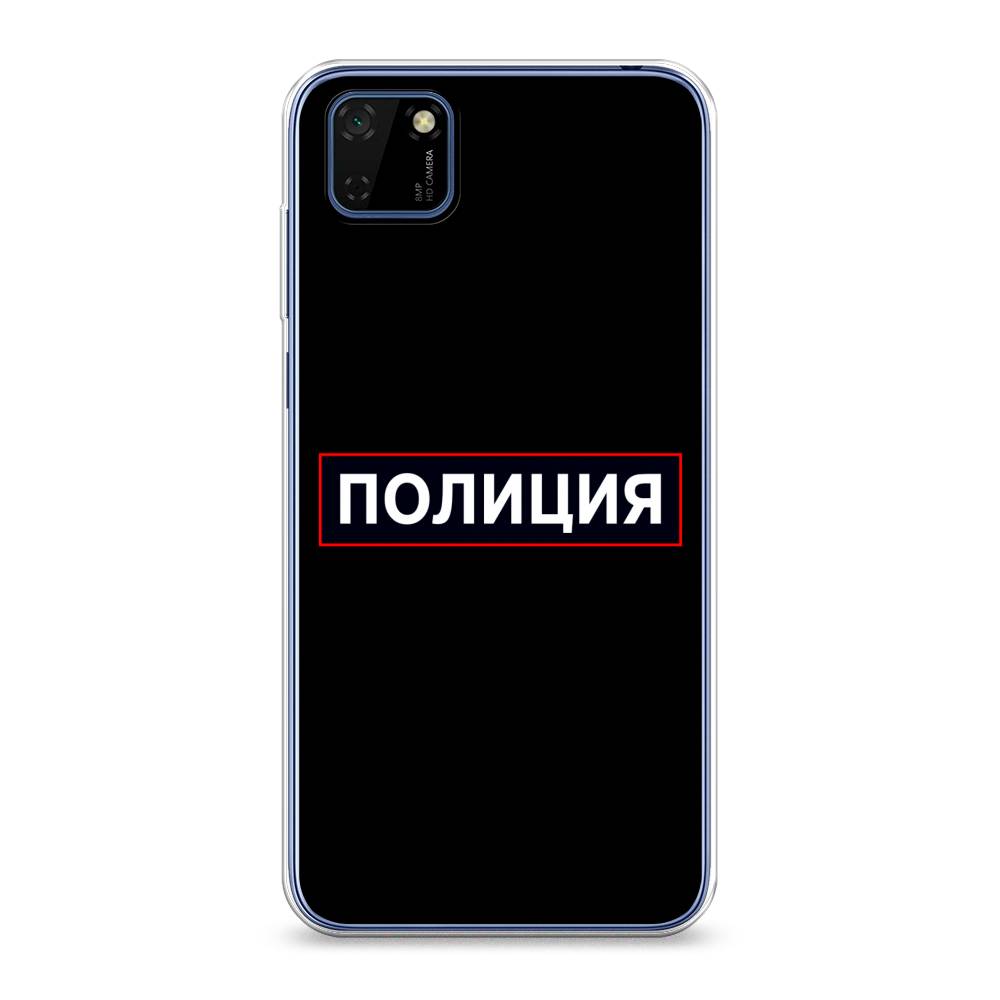 

Чехол Awog на Huawei Y5p "Police logo", Черный;белый;красный, 6103750-5