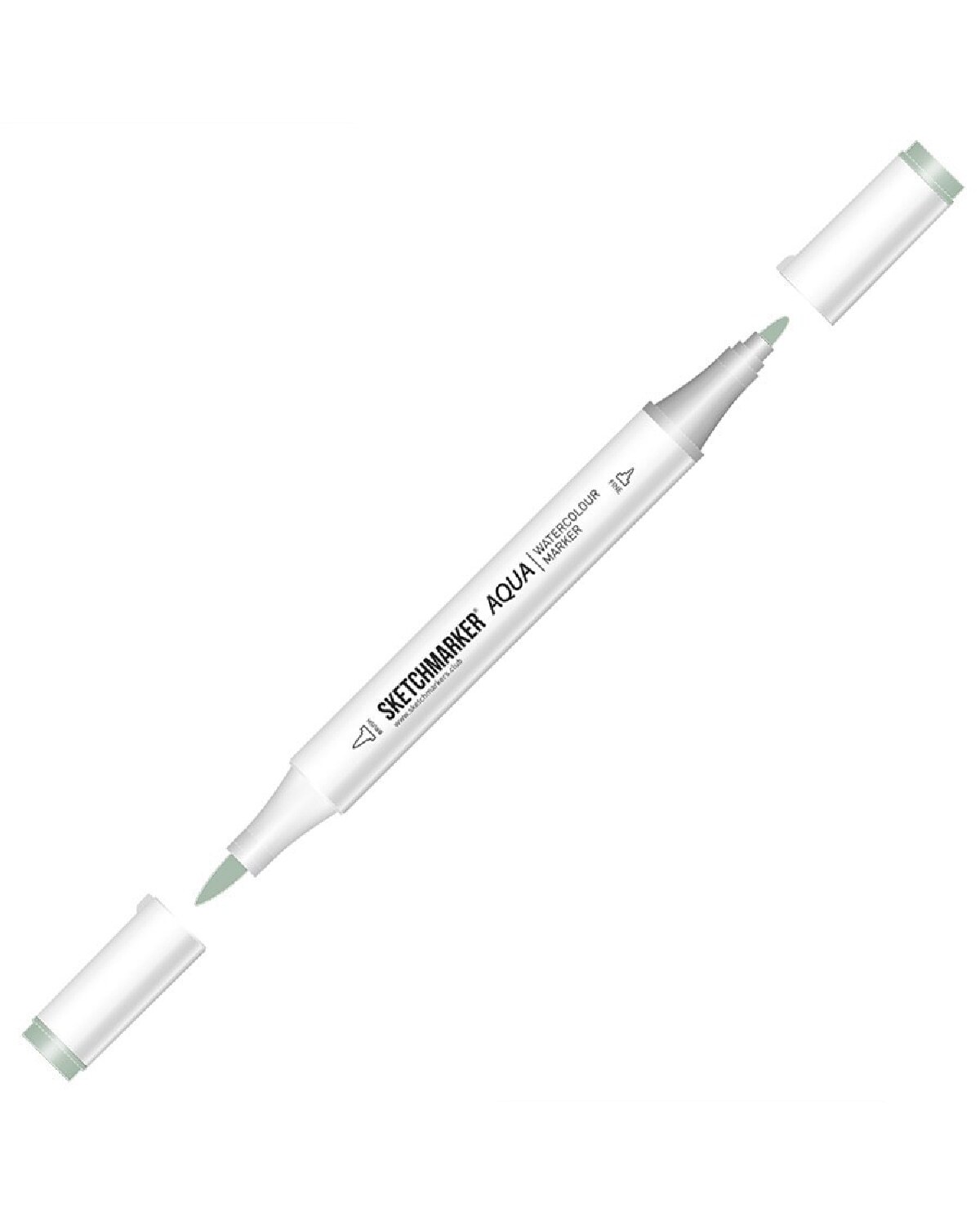 

Маркер акварельный двухсторонний Sketchmarker Aqua цвет Slate Green (Сланцево-Зеленый), Aqua