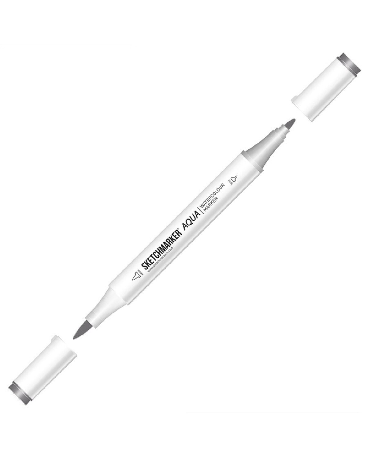 

Маркер акварельный двухсторонний Sketchmarker Aqua цвет Simple Gray (Простой серый), Aqua