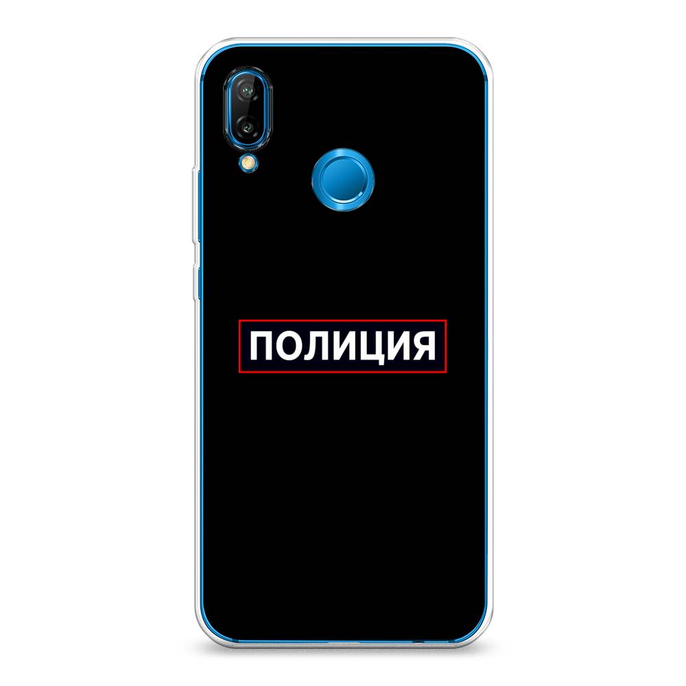 

Чехол Awog на Huawei P20 Lite "Police logo", Черный;белый;красный, 64450-5