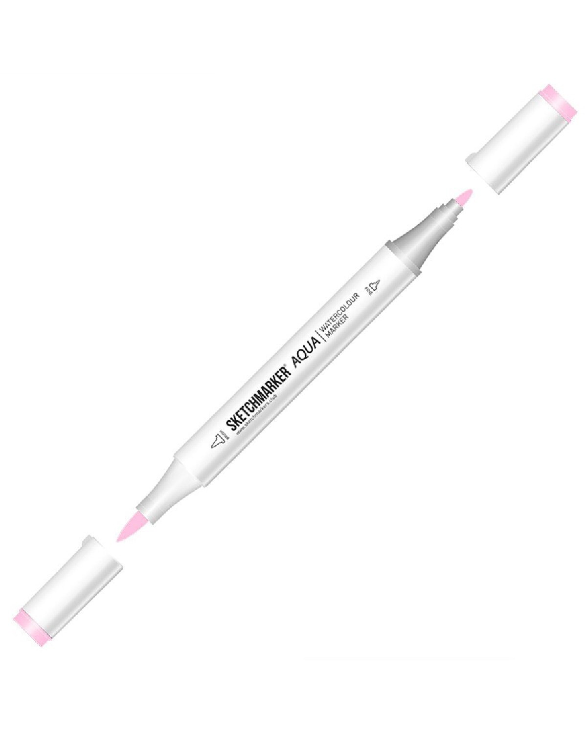 

Маркер акварельный двухсторонний Sketchmarker Aqua цвет Pink Rose (Бледно-Розовый), Aqua
