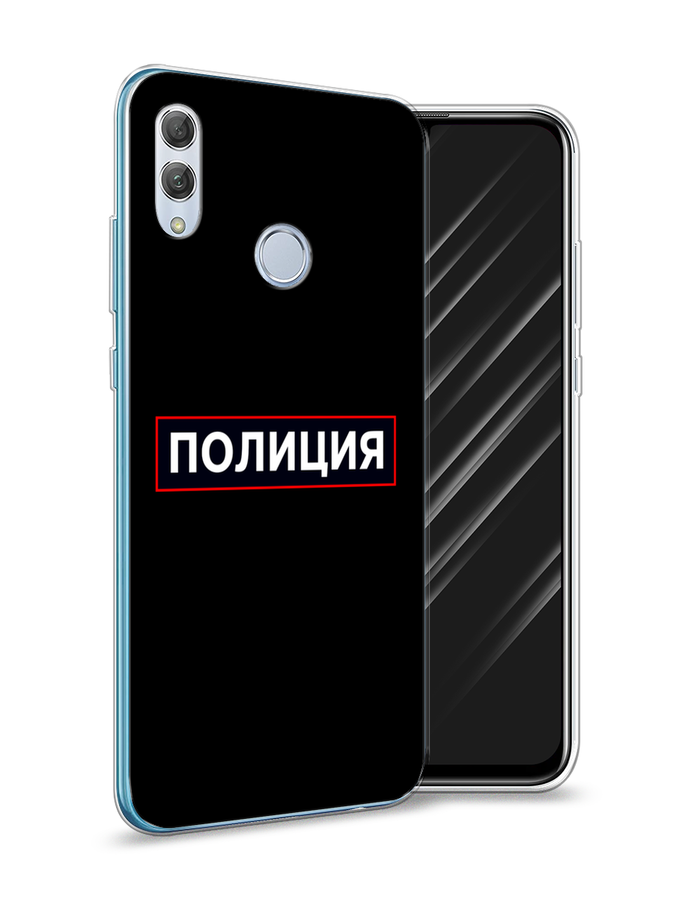 

Чехол Awog на Huawei P Smart 2019 "Police logo", Черный;белый;красный, 67250-5